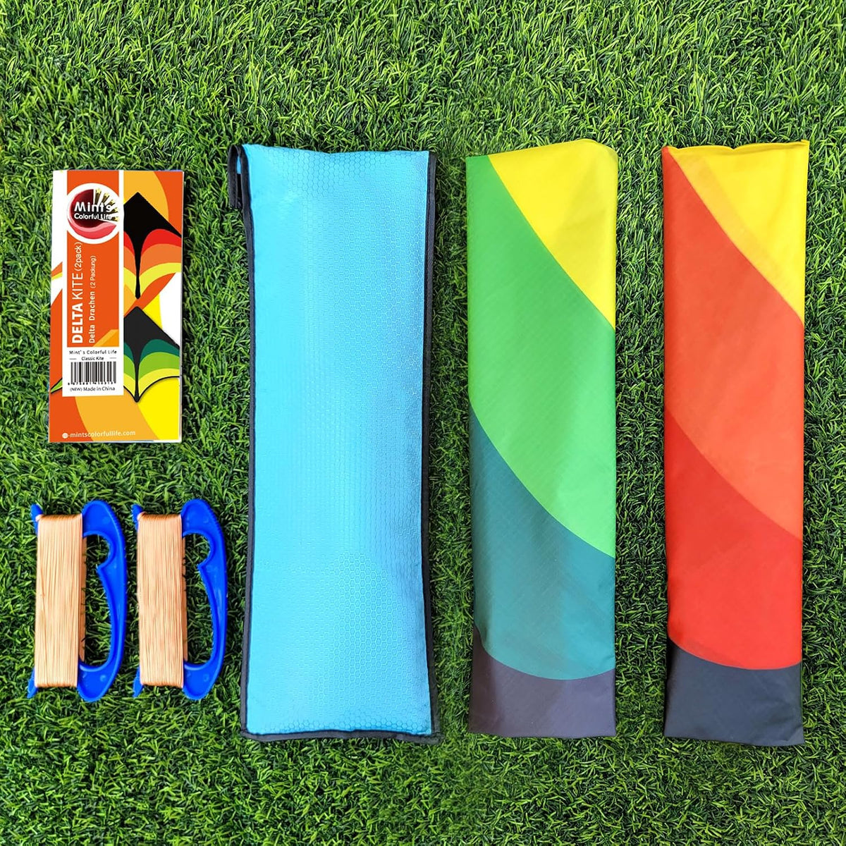 Delta Kite for Kids Ages 4-12 - 1 / Green & Yellow - image 2