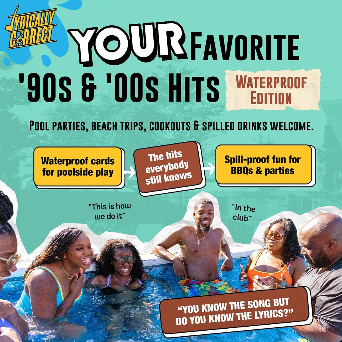 Lyrically Correct 90s and 2000s hip-hop and R&B music trivia card game box and cards - view 20