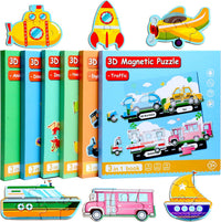 Magnetic Puzzles for Kids Ages 3-5 - Traffic