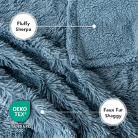PetAmi Waterproof Dog Blanket for Couch Protector Pet Throw - Dusty Blue / X-large (60x80) - image 4