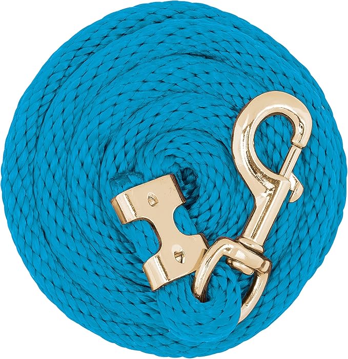 Weaver Equine Performance Lead Rope, Long Horse Lead Rope with Quick Halter Attachment, Soft Comfort Grip, Barn Horse Tack for Daily Use & Showing