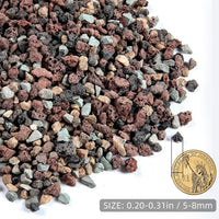 Silica Gravel, Multi-Purpose Mixed Silica Sand for Fire Pits - 5LB / Lava - image 3