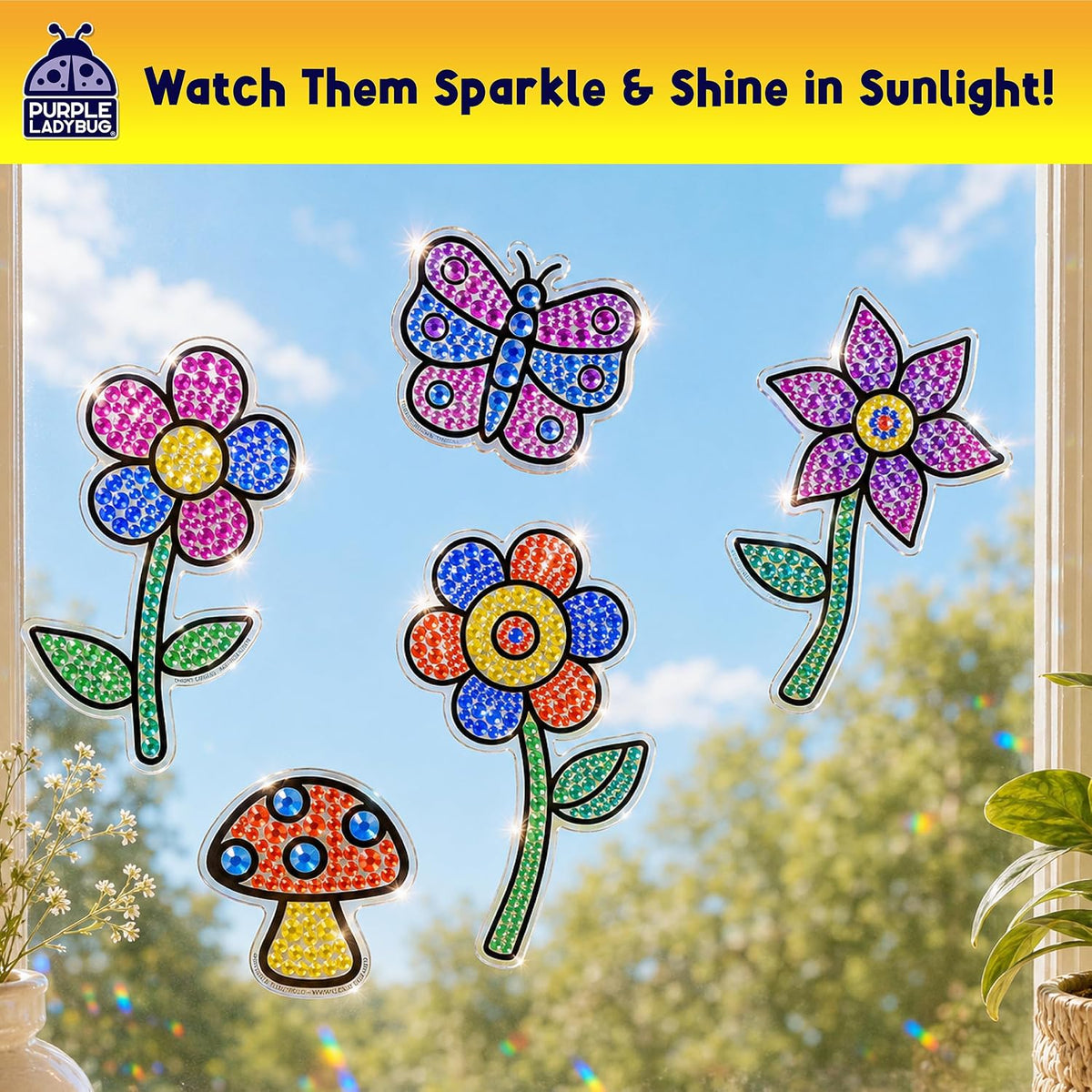 SunGemmers Suncatcher Kit for Kids - Flower Garden - image 4