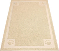 UPSKY Large Cat Litter Mat Trapper 35"×23", Waterproof, Non-Slip - Beige