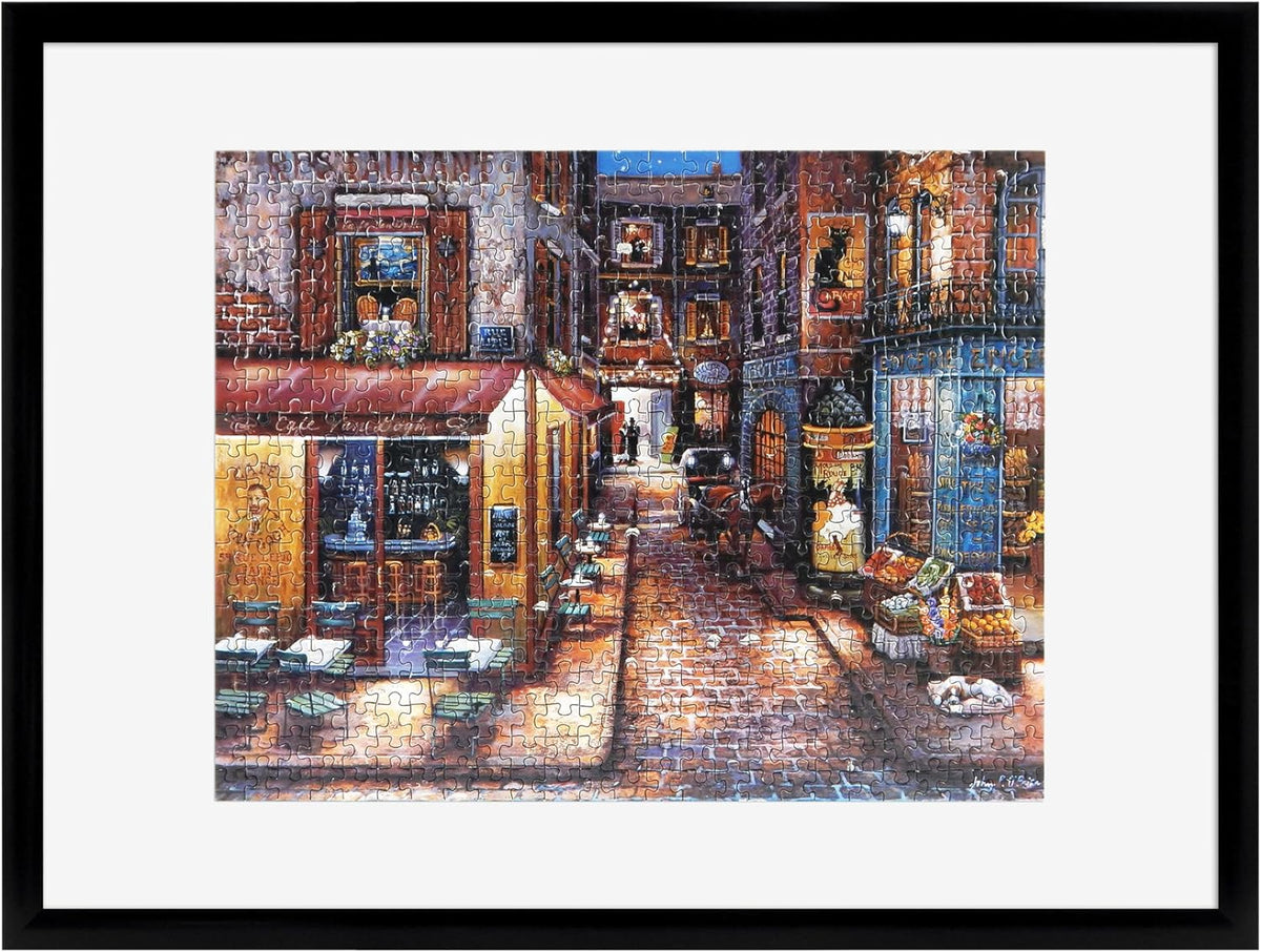 MCS Puzzle Frame, 20x27, Wall-Mounted - 20 x 27 in or smaller / Black