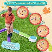 Acorn Avenue Balance Beam & Stepping Stones 13 Pc, Sensory - image 2