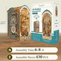 Tonecheer DIY Book Nook Kit 3D Wooden Puzzle Fairy Tale Miniature - Clock Tower - image 3
