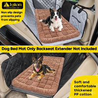 Dog Car Bed Mat Non-Slip Backseat Extender Dog Bed 50" x24.6" – Essentials for Dogs - Brown / For Truck//Large SUVs（56"x28.7") - image 2