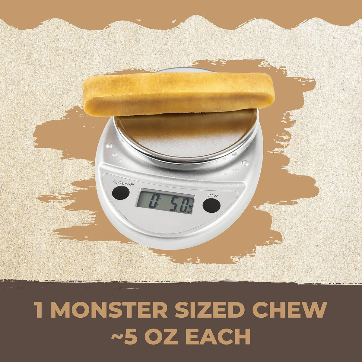 Mighty Paw Yak Cheese Chews for Dogs, All-Natural Himalayan - Monster - 12 Pack - image 2