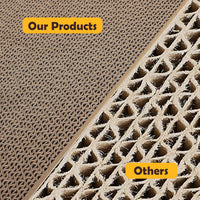 Oval Sturdy Cat Scratching Cardboard Pad Breathable Cat Scratch Pad - Scratch Box - 5 pcs - image 4