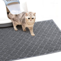 Cat Litter Box Mat, Trapping Mat Premium Durable PVC Pad - Grey / 24*35in Grey