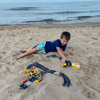 Flexible Rubber Roads Play Set – Open-Ended City & Car Track Play - BIG FRENCHIES