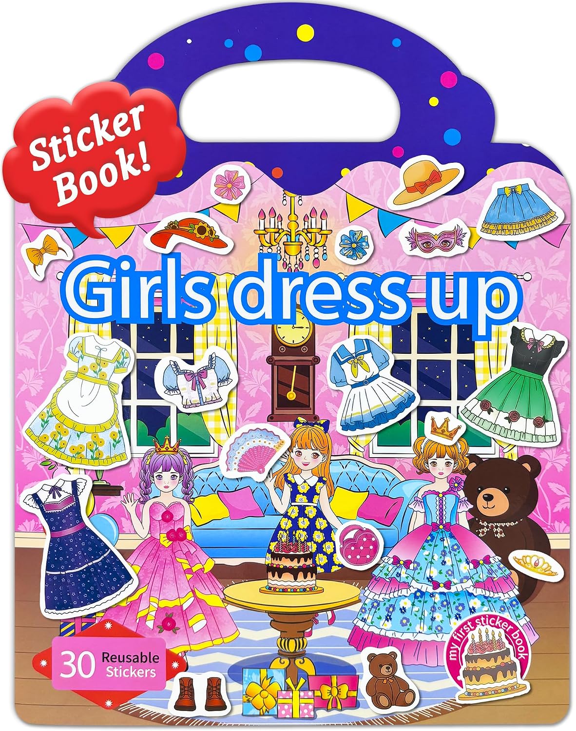 Benresive Reusable Sticker Book, Travel Stickers for Kids - Dress Up
