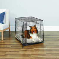New World by Midwest 42-Inch Single Door Crate, for Large Breeds - Single Door - Black / Medium (36"L) - image 2