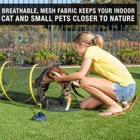 Cat Tent, Large Portable Playhouse for Outdoors and Indoors – Essentials for Cats - Fun Run Cat Tunnel - image 3