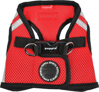 Puppia Soft Vest Harness Pro, XL - Medium / red