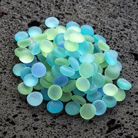 HappyFiller 2 Lb Matted Flat Marbles - Blue/Green/Aqua Teal / 2 LB - image 4