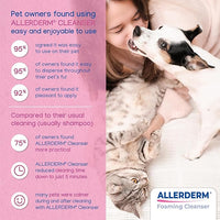 ALLERDERM Foaming Cleanser- Rinse-Free Waterless Micellar Foam for Dogs and Cats with Sensitive Skin by Virbac