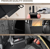 SHARLOVY XL Truck Back Seat Extender for Dogs, Large Hard Bottom Dog Car Seat Cover for Back Seat, Heavy Duty Dog Car Hammock, Waterproof Pet Seat Covers for Trucks, F150, Ram1500 and Large SUV