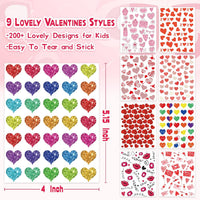 LINAYE 24 Sheets Happy Birthday Stickers, 730 Counts - Valentines 72 Sheets - image 2
