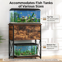 5-10 Gallon Fish Tank Stand - Rustic Brown / 20-29 Gallon - image 3