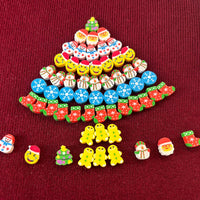 300PCS Mini Cute Animals and Fruits Pencil Erasers for Kids Bulk – Fun for Kids & Family - small / Christmas - image 2