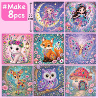 EZCRA Gem Sticker Kit for Kids, 990+ Stickers - Fairy - image 2