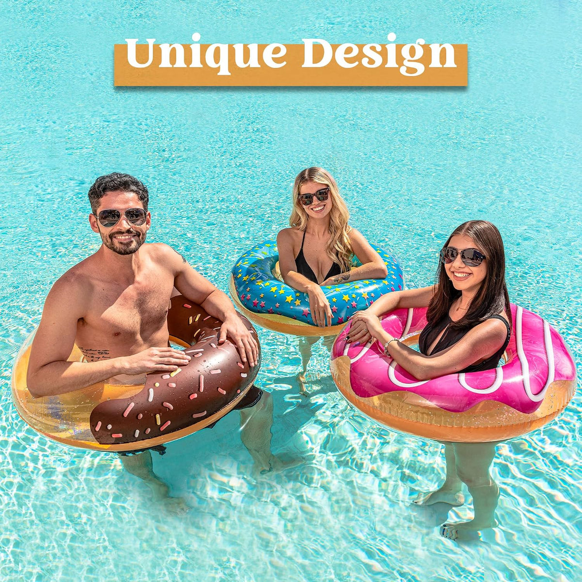 JOYIN Donut Pool Float 32” - Donut - image 2