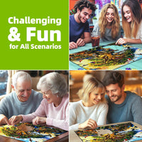 Halloween Puzzle 500 Piece with Lettered for Adults Gift - 1000piece - Forest Jubilee - 27.5x19.7" / Retired Models - image 4
