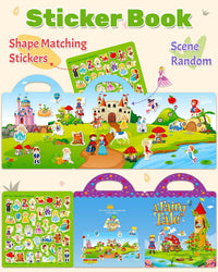 Benresive Reusable Sticker Book, Travel Stickers for Kids - Fairy - image 2