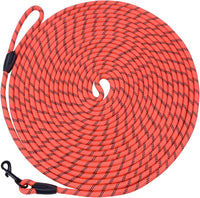 Hi Kiss Dog/Puppy Obedience Recall Training Agility Lead - 15 Feet / U1:Orange-Diam 1/3"