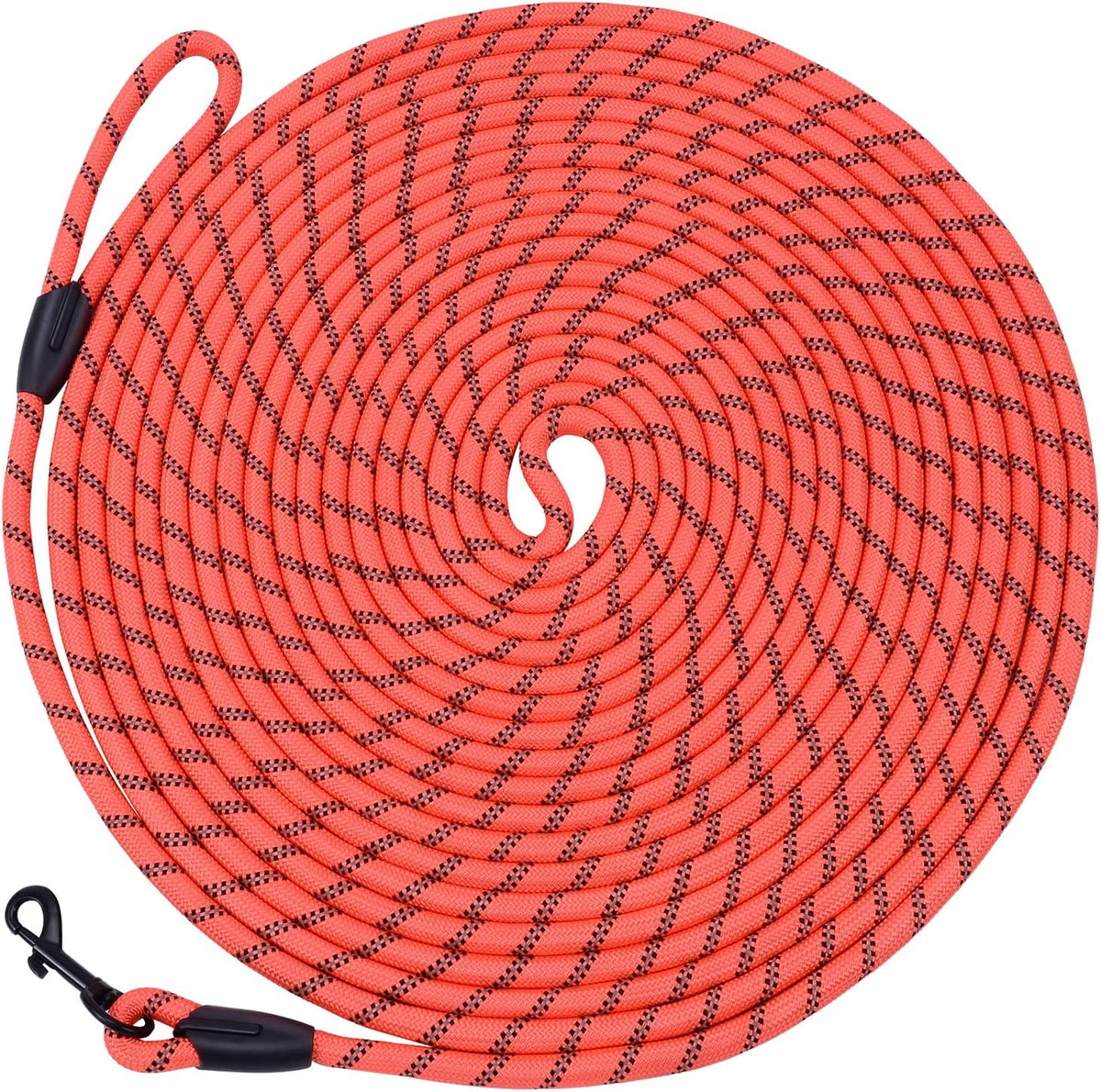 Hi Kiss Dog/Puppy Obedience Recall Training Agility Lead - 15 Feet / U1:Orange-Diam 1/3"