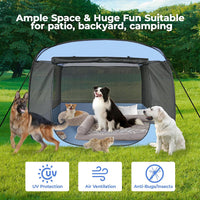 XXLarge Popup Portable Dog Houses - Gray / XLarge, 5.3' x 5.3' x 4'H - image 3