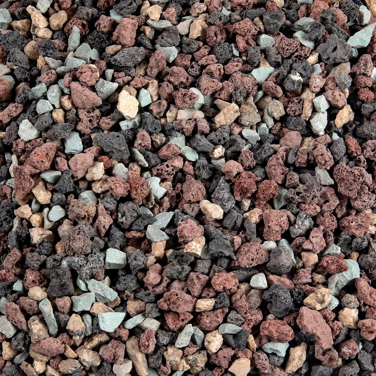 Silica Gravel, Multi-Purpose Mixed Silica Sand for Fire Pits - 5LB / Lava