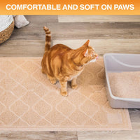 Neater Pets Neater Mat Cat Litter Mat - 17x24 / Beige - image 4