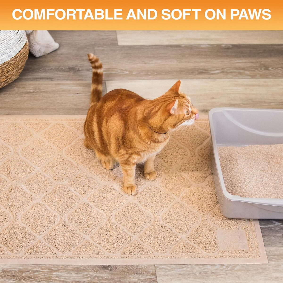Neater Pets Neater Mat Cat Litter Mat - 17x24 / Beige - image 4