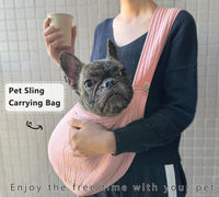 NATUYA Small Dog Cat Carrier Sling - Pink / Canvas-Adjustable Strap - image 2