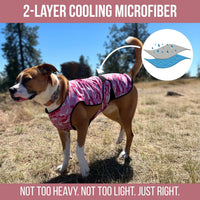Dog Cooling Vest, 2-Layer Microfiber Cooling Jacket, Blue, L – Essentials for Dogs - Pink Camo / XX-Large (Pack of 1) - image 2