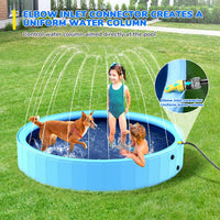 47'' Foldable Dog Pet Bath Pool, Heavy Duty Non-Slip Kiddie Pool - 63'' Dog Pool - image 2