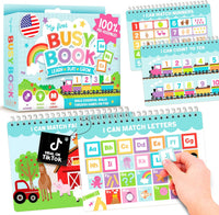 My First Busy Book Screen Free Activities for Toddlers 3-5 Activity - Colorful Abc Busy Book
