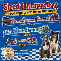 Forfon Tough & Strong Dog Rope Toy for Aggressive Chewers – Essentials for Dogs - Regular color - image 3