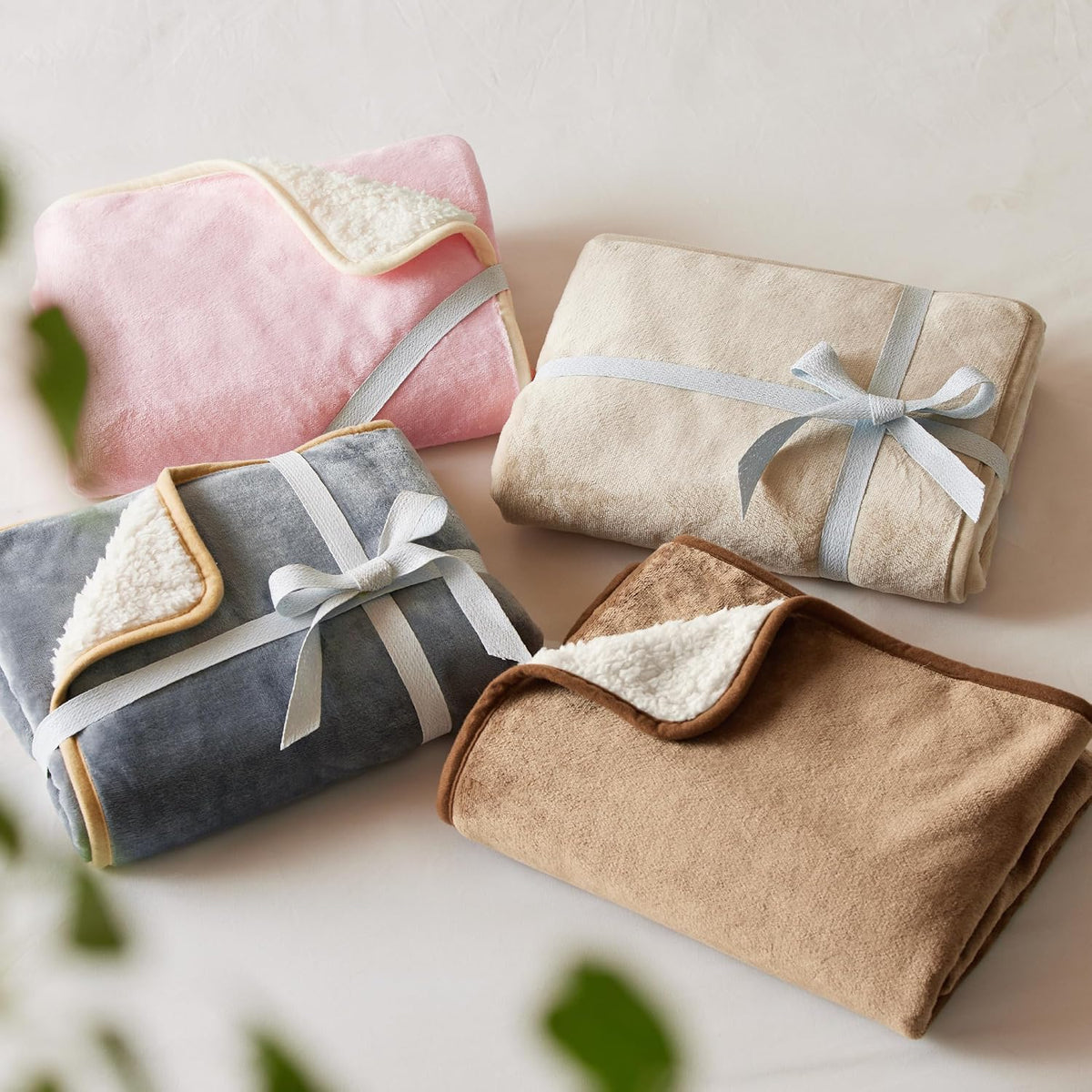 Bedsure Waterproof Dog Blankets for Small Dogs Soft Cat Blanket Warm - XL(50x60") / Cream - image 2
