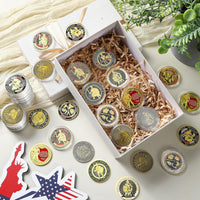 Nosiny 40 Christian challenge coins in gold zinc alloy with double sided print - view 17