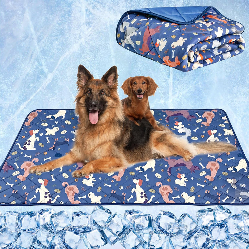 wegreeco Pet Dog Cooling Mat, Outdoor Dog Cooling Pad - Large / Dog