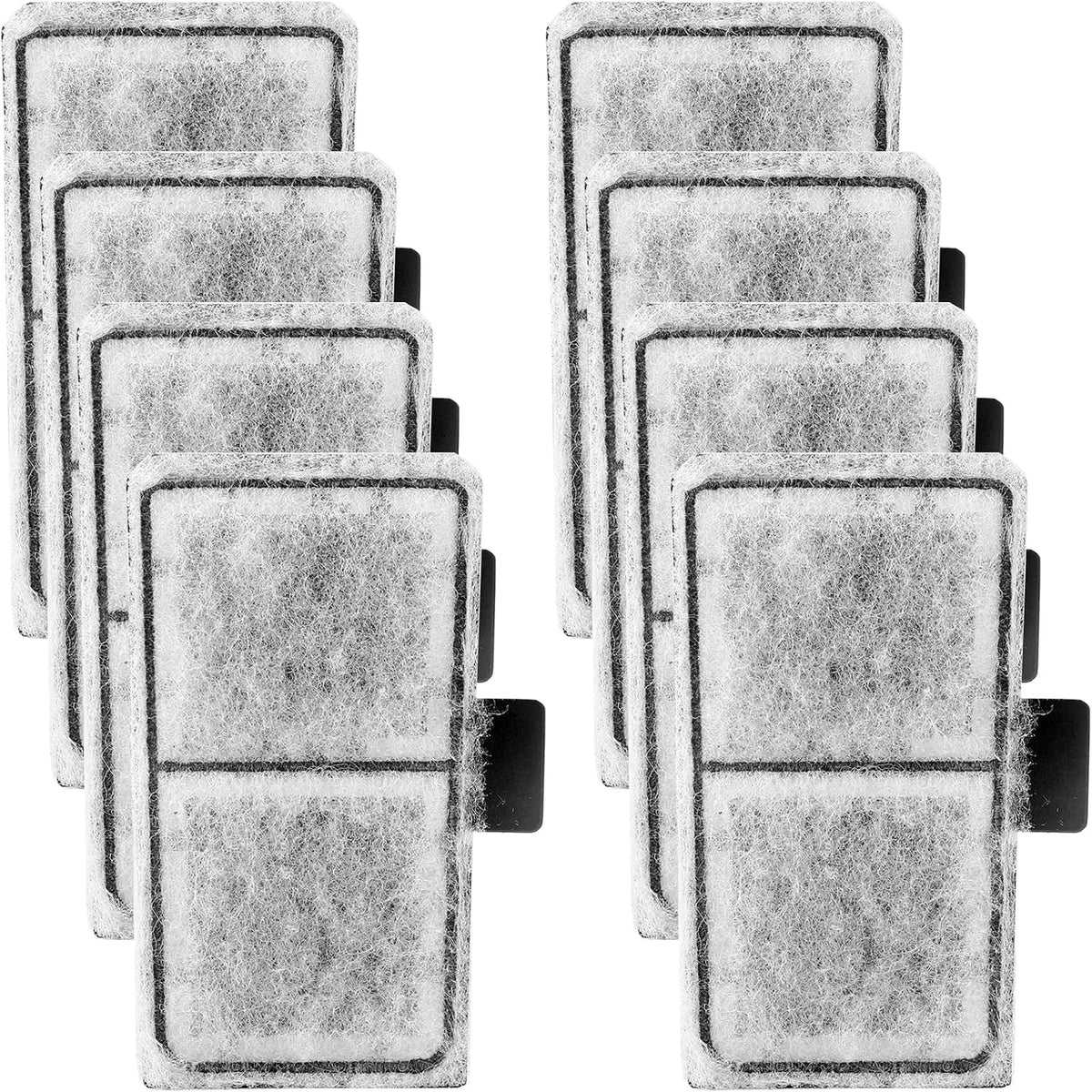AQQA 8 Pack Aquarium Filter Cartridge Replacement Fish Tank Filter - 8 Pack Filter Cartridge-M