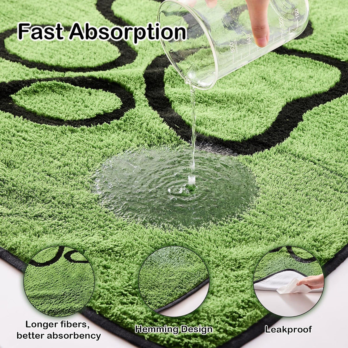 Reusable Dog Pee Pads, Washable Puppy Pads - Flannel / 72"x72" - image 2