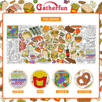 Halloween Activity Poster, Halloween Tablecloth for Kids - Food - image 3
