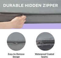 LE SURE Waterproof Dog Bed Cover Replacement - X-Large / Grey-Water resistant / Cotton - image 4