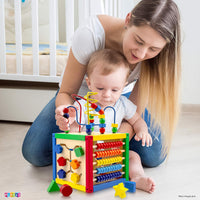 Wooden Activity Cube for Baby 6+ M, 8 Stacking Cups - image 3