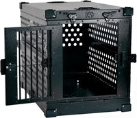 K9 Kennel Boss Aluminum Collapsible Dog Crate - Black / 40.6"L x 25.2"W x 28.9"H - image 2